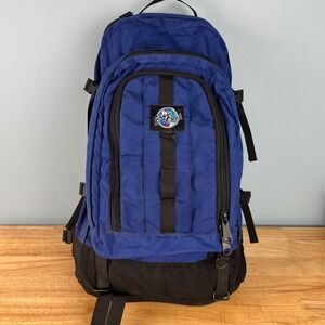 VTG Eagle Creek Blue Black Utility Hiking Camping Backpack Travel Bag Weekender